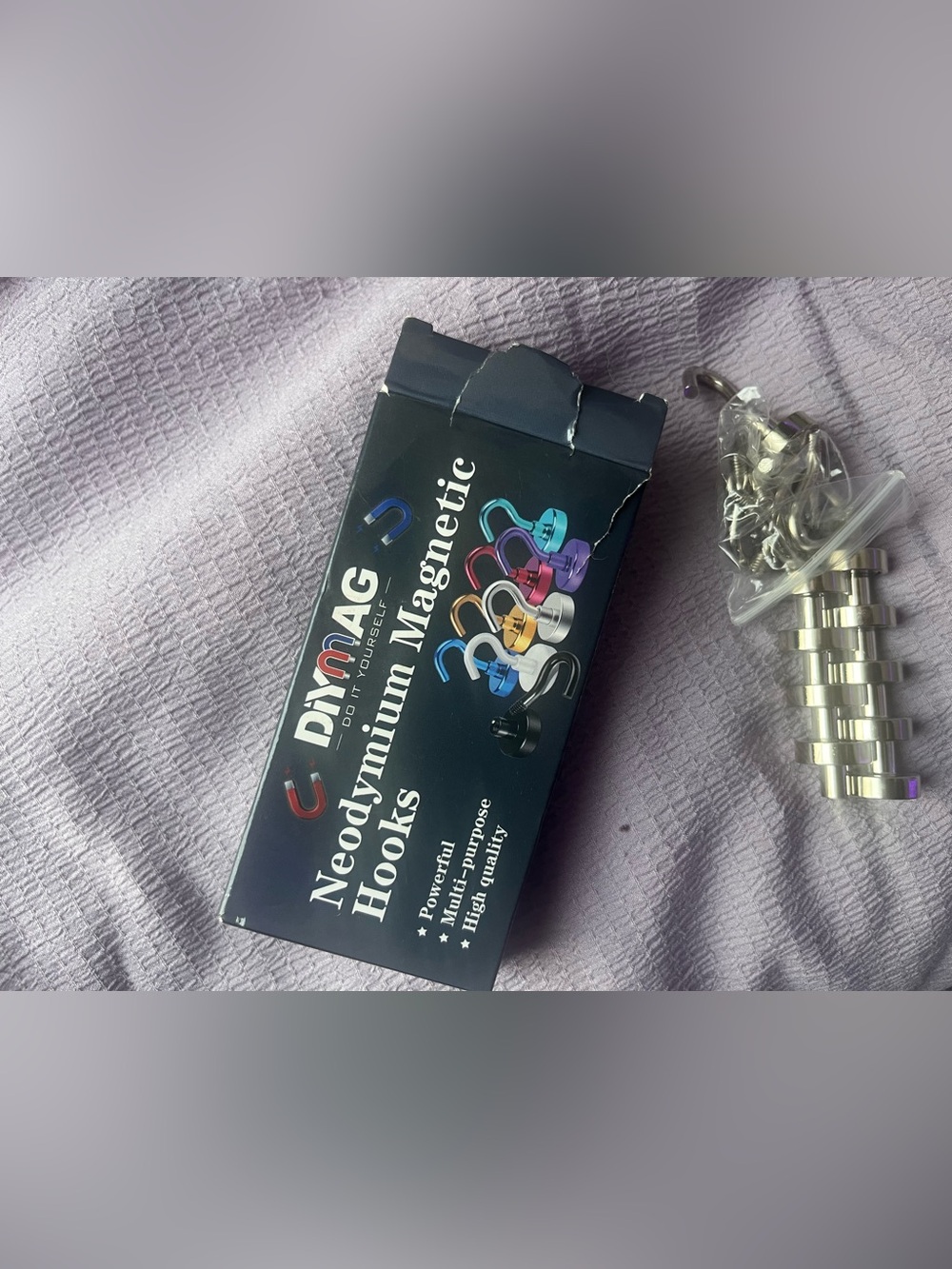 Neodymium Magnetic Hooks - Silver